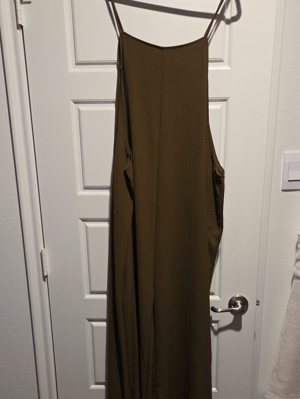 Olive Green Wide-Leg Jumpsuit